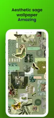 Sage green wallpaper android App screenshot 1